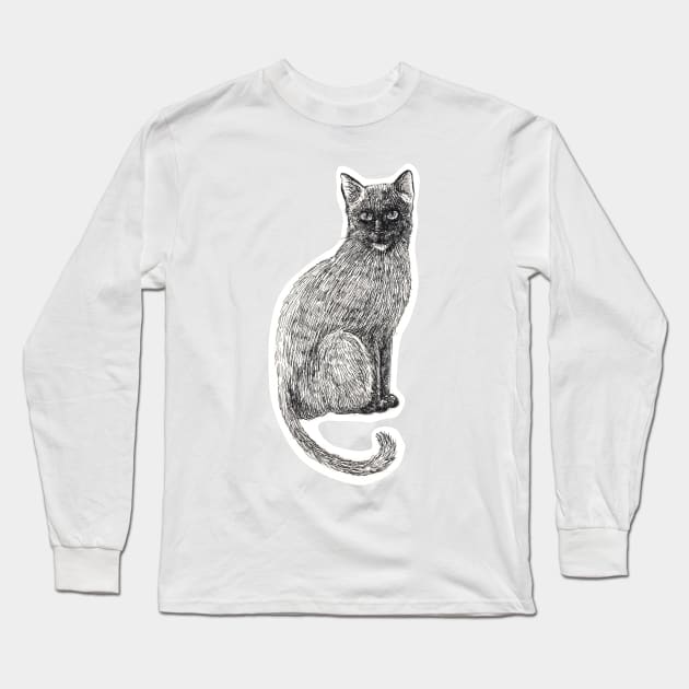 Cat Long Sleeve T-Shirt by katerinamk